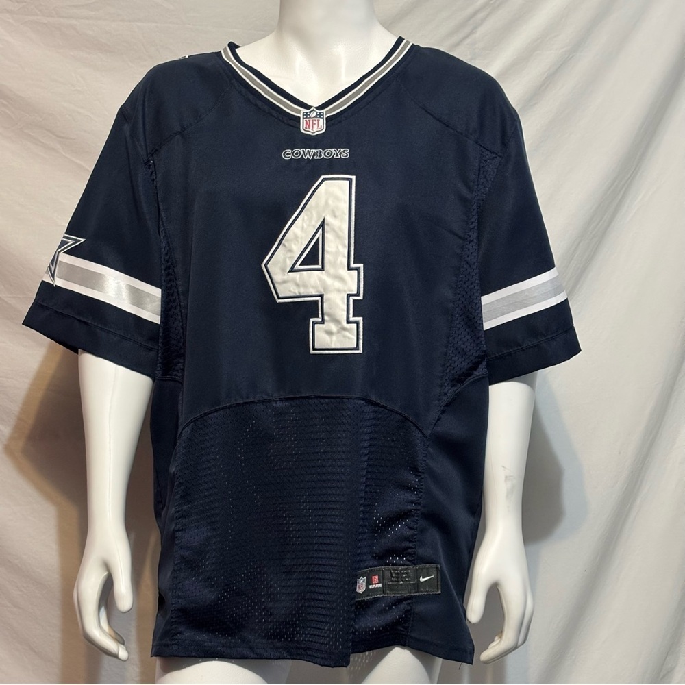 Men's Nike Dak Prescott Navy Dallas Cowboys Game Team Jersey Size 2xL